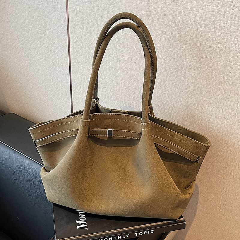 Bag Tote Suede Faux