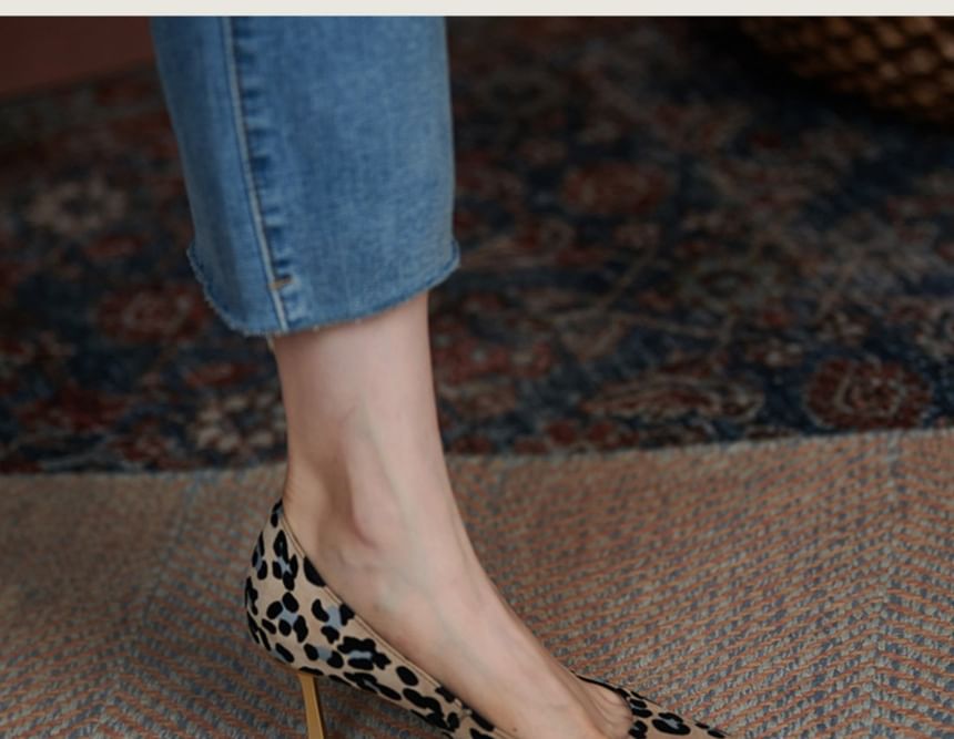 Leopard High Heel Pumps