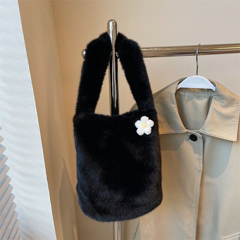 Bag Bucket Accent Fluffy Floral
