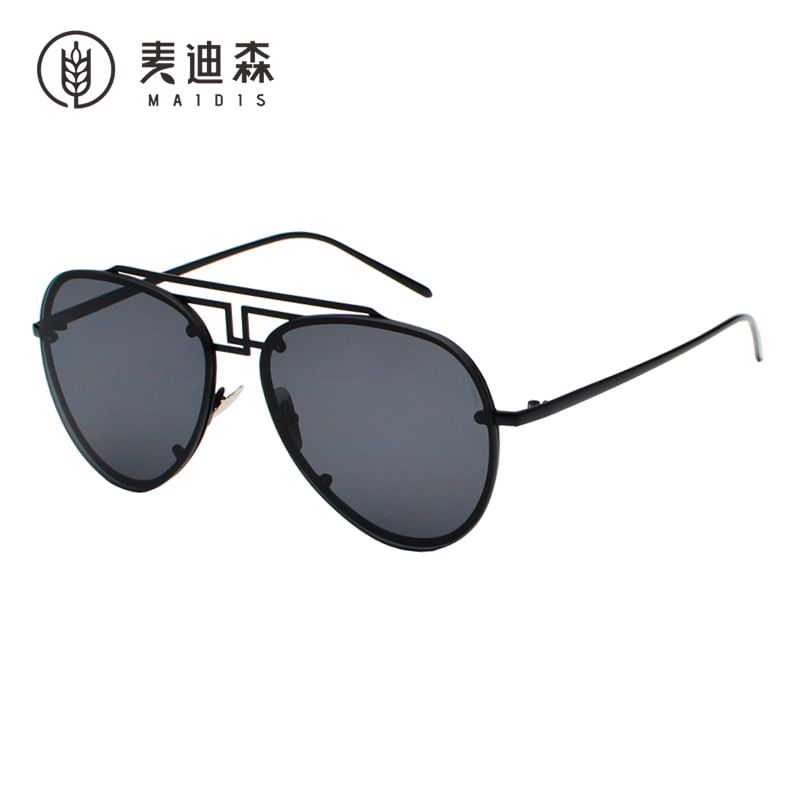 Bridge Double Metal Frame Sunglasses