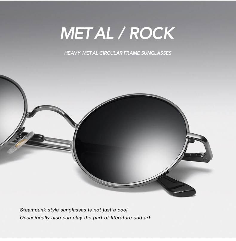 Frame Round Metal Sunglasses