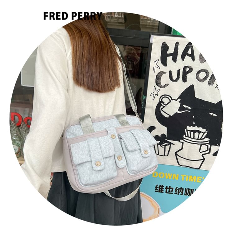 Plain Computer Multi-Pocket Bag