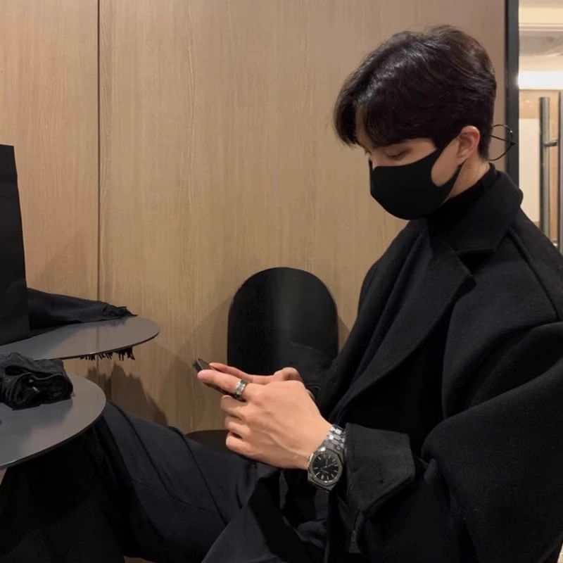 Lapel Collar Plain Single-Breasted Blazer