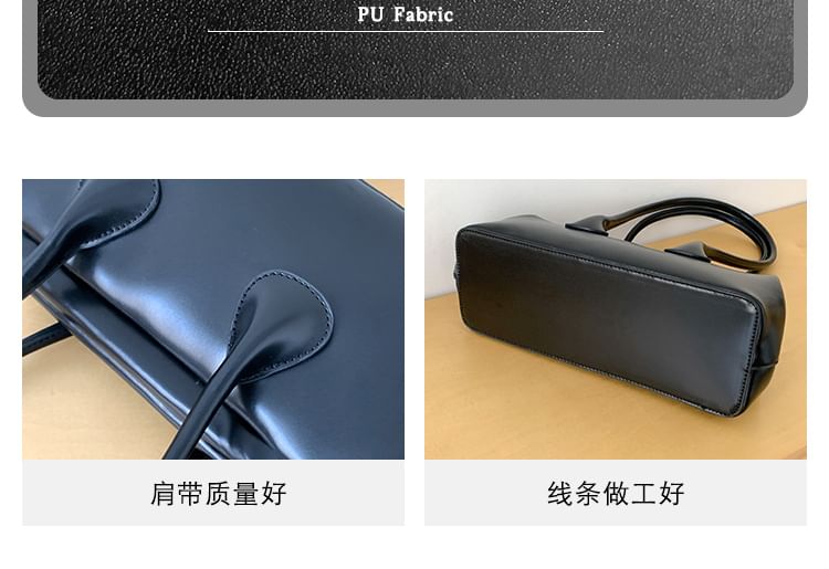 Shoulder Leather Bag Faux