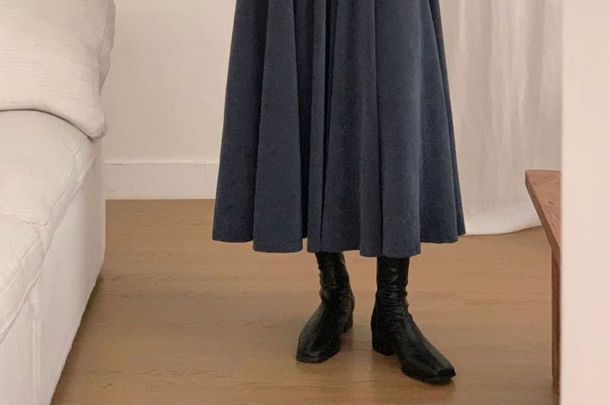 Plain Button-Up Tweed Jacket