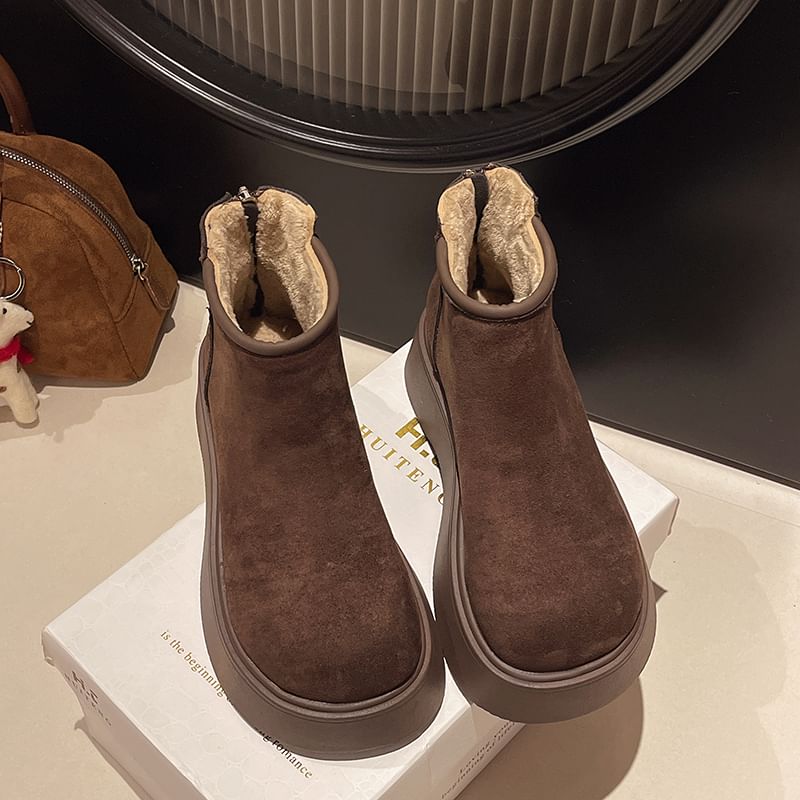 Platform Short Snow Boots