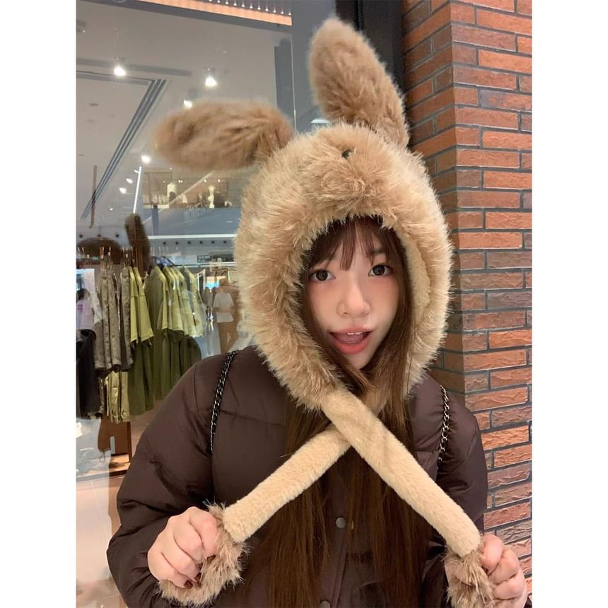 Hat Fluffy Ear Rabbit