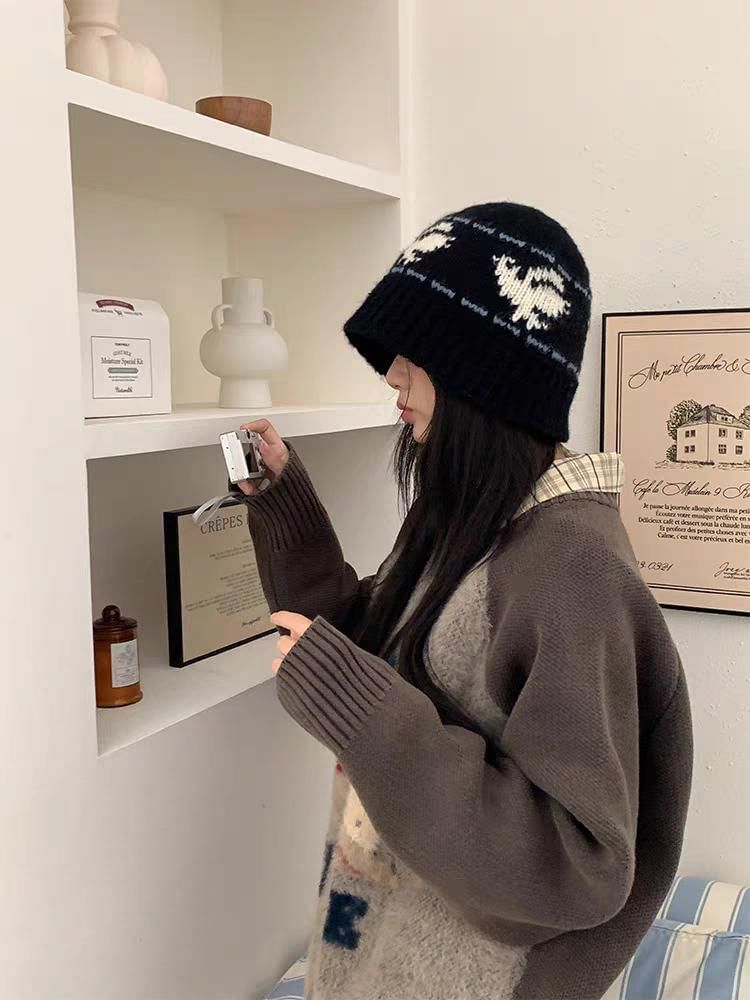 Beanie Patterned Ribbed