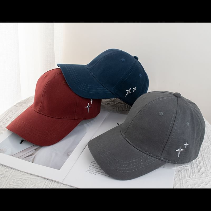 Applique Baseball Star Cap