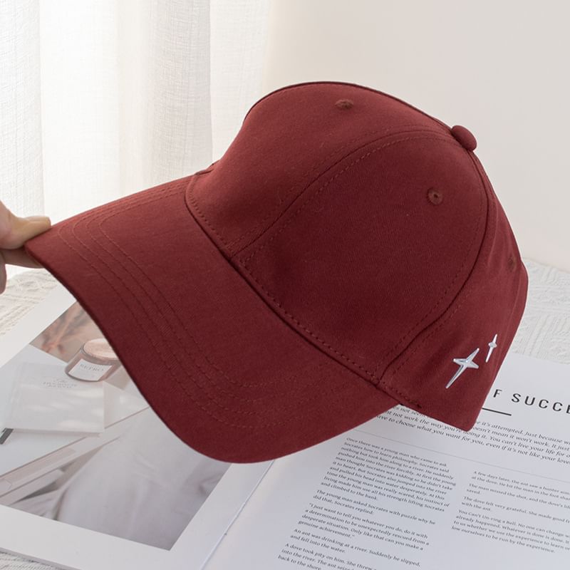 Applique Baseball Star Cap