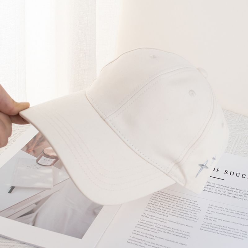 Applique Baseball Star Cap