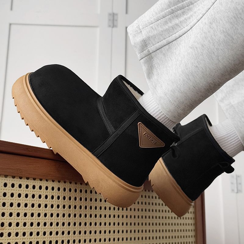 Plain Short Snow Boots