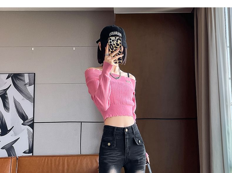 Flared Washed High Jeans (Various Designs) Rise