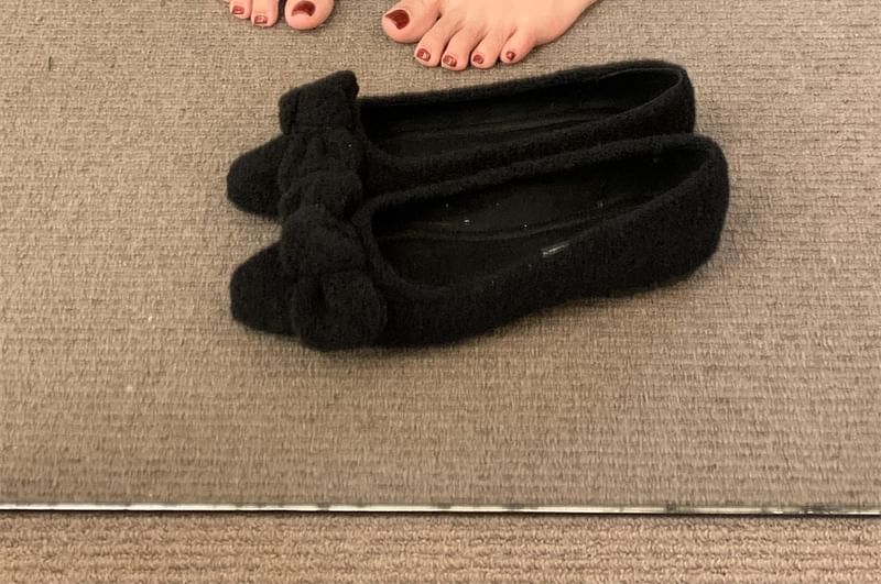 Flats Bow Square Toe