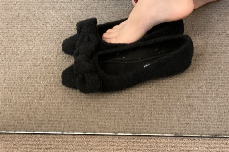 Flats Bow Square Toe