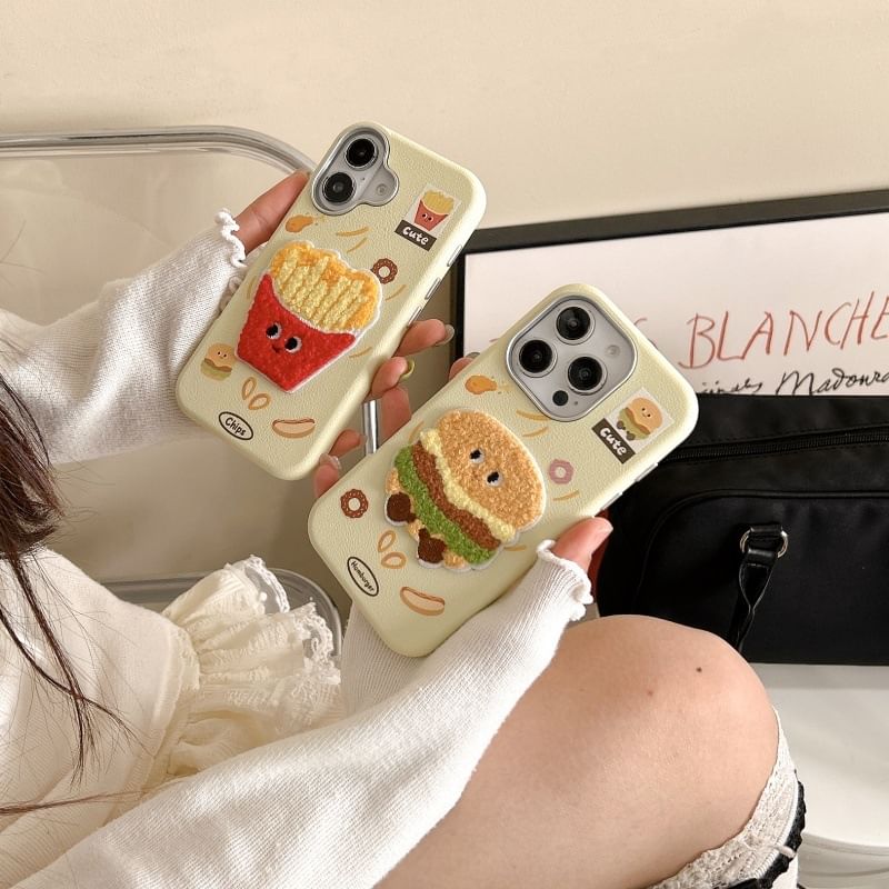 Fast Embroidered Food Case Phone