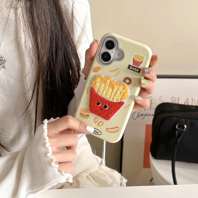 Fast Embroidered Food Case Phone