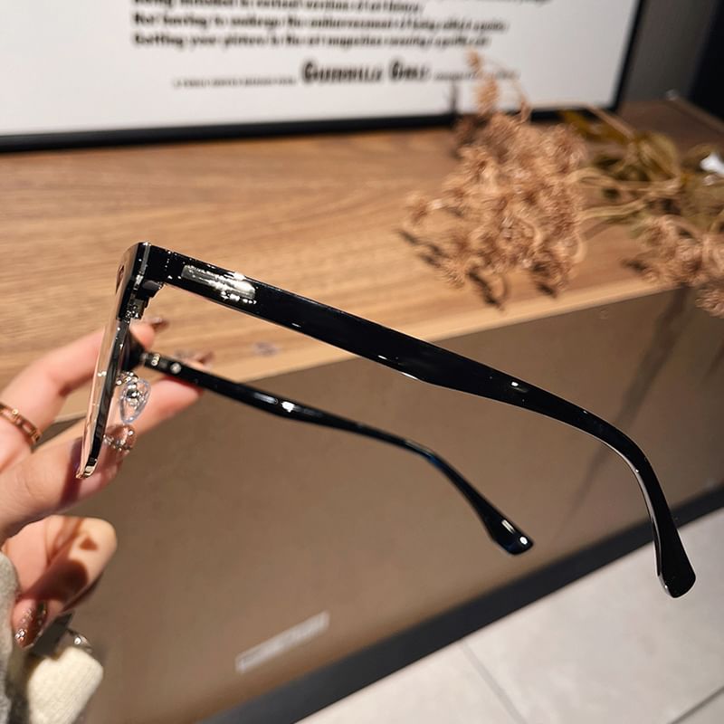 Blue Glasses Blocking Light Square