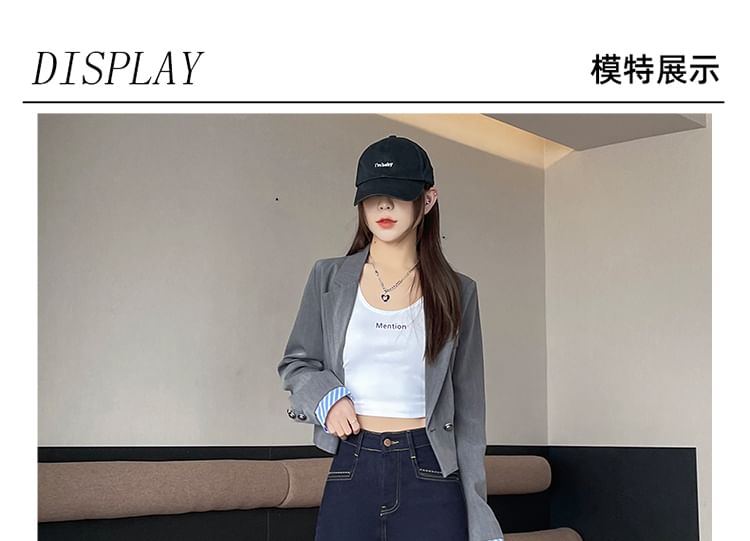 (Various High Jeans Leg Washed Designs) Straight Waist