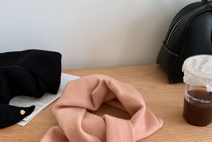 Buttoned Heart Scarf