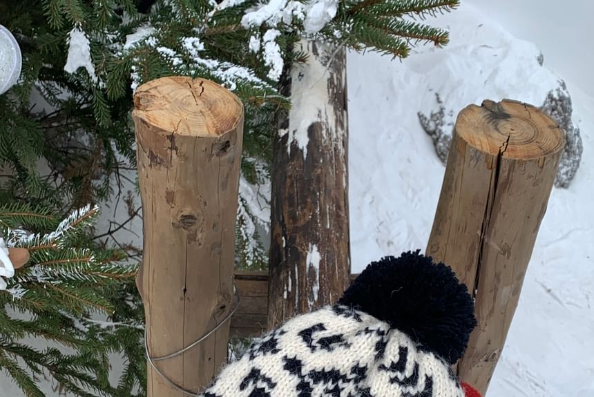 Pom Patterned Beanie