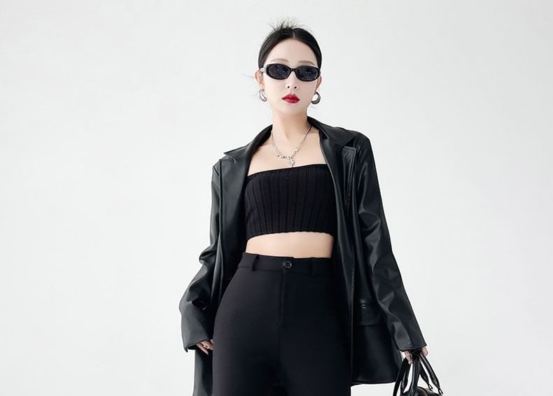 High Flared Waist Dress Plain (Various Designs) Pants