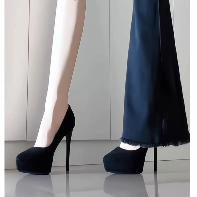 Stiletto Platform Pumps Heel