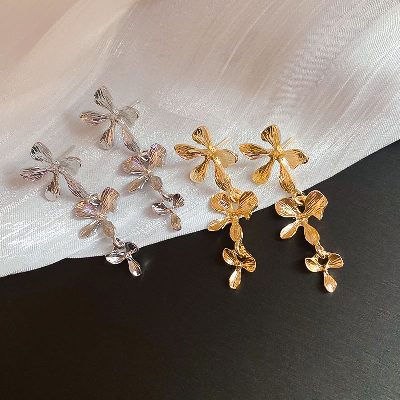Drop Flower Earring Alloy