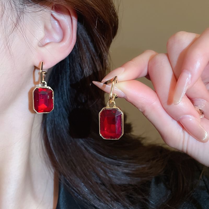 Pendant / Necklace Drop Rhinestone Hoop Earring