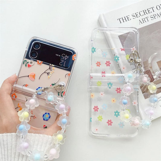 Floral / Heart Phone Case / Charm / Strap / Set