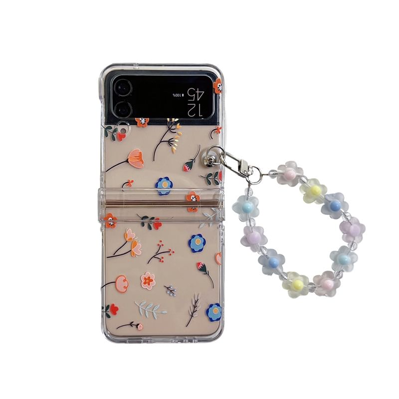 Floral / Heart Phone Case / Charm / Strap / Set