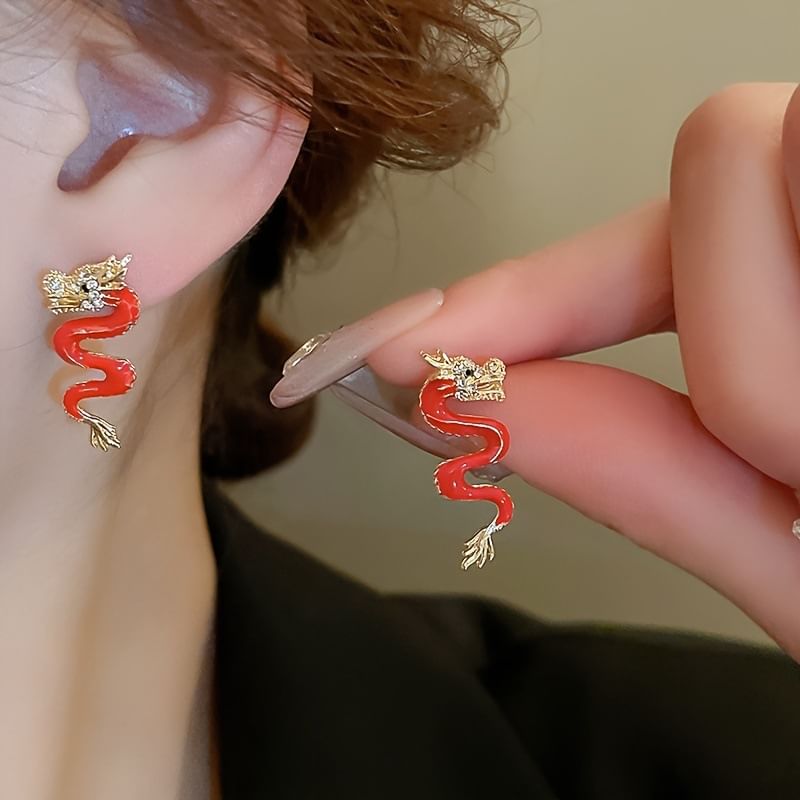 Drop Hook Earring Huggie / Ear Stud