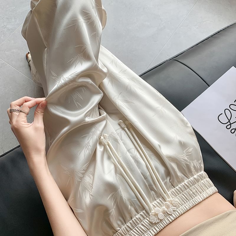 Leg Jacquard Designs) Wide Waist Bamboo High Pants (Various