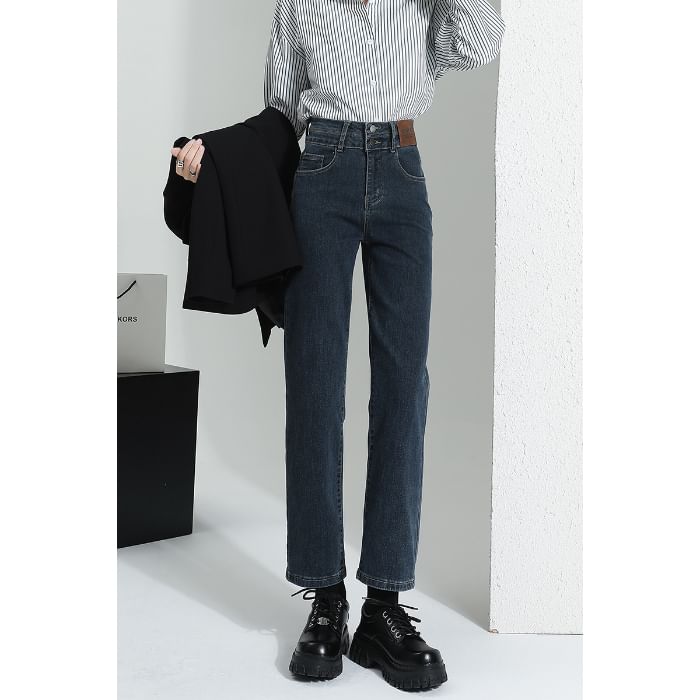 Designs) Jeans High Leg Straight (Various Waist Washed