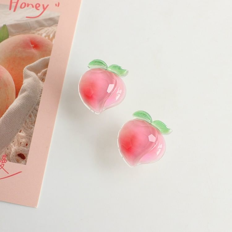 Stud On / Peach Clip Earring