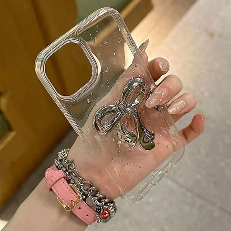 Case Phone Bow Gold Leaf