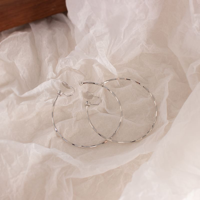 Clip / On Open Hoop Earring