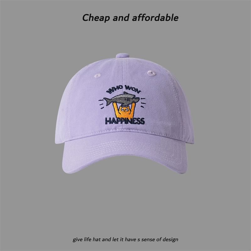 Cat Baseball Cap Embroidered