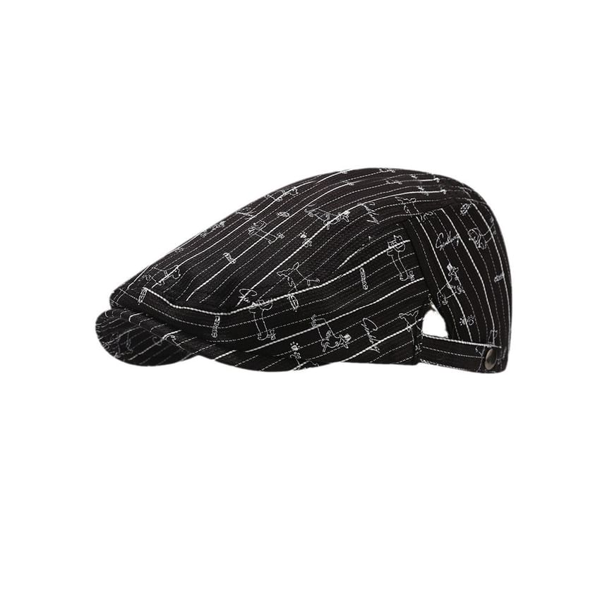 Newsboy Cap Print Dog