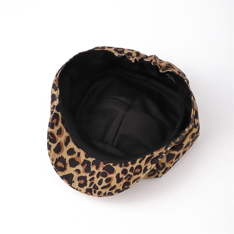 Cap Cat Newsboy Ear Patterned