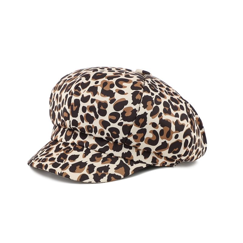 Print Animal Cap Newsboy