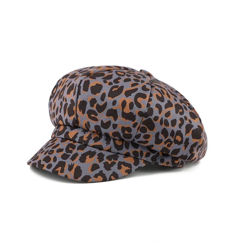 Print Animal Cap Newsboy