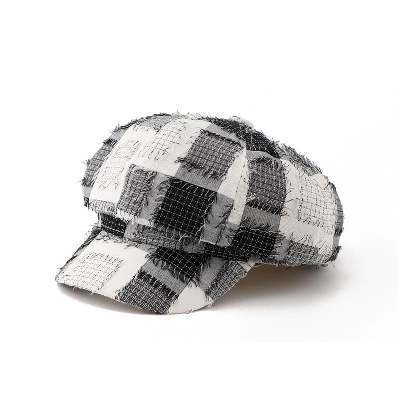 Patchwork Bucket Distressed Hat