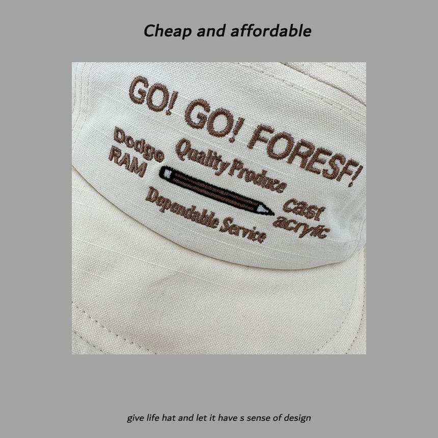 Lettering Cap Baseball Embroidery