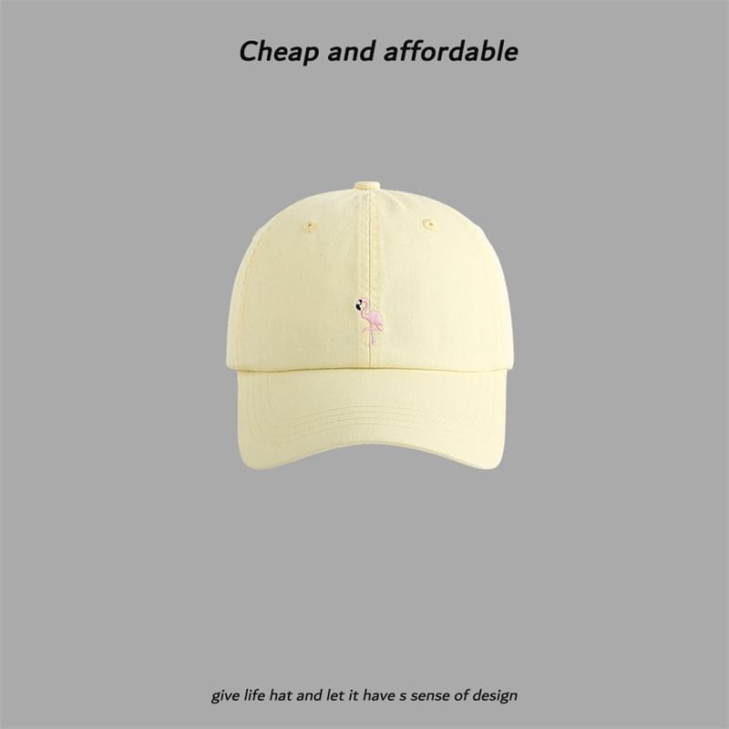Flamingo Cap Baseball Embroidered