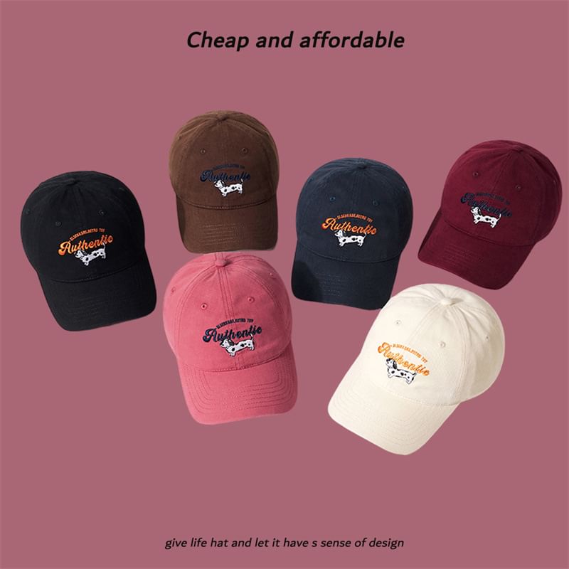 Cap Baseball Embroidered Dog