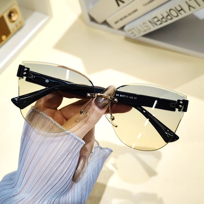 Rimless Sunglasses Oval