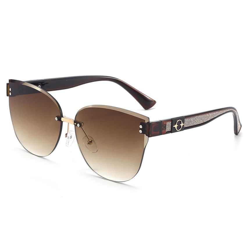 Rimless Sunglasses Oval