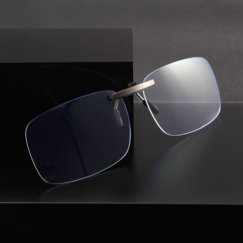 Glasses Square On Rimless Clip