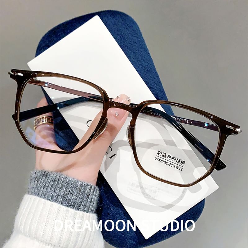 Light Glasses Blue Square Blocking